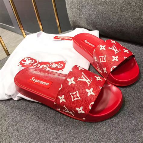 zara x louis vuitton shoes|supreme louis vuitton slippers.